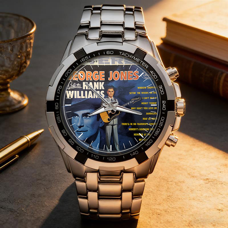 George Jones Albums Collection Watch - Multiple Classic Album Designs Available