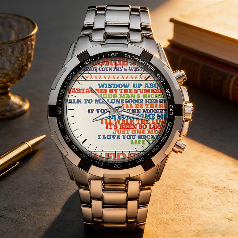 George Jones Albums Collection Watch - Multiple Classic Album Designs Available