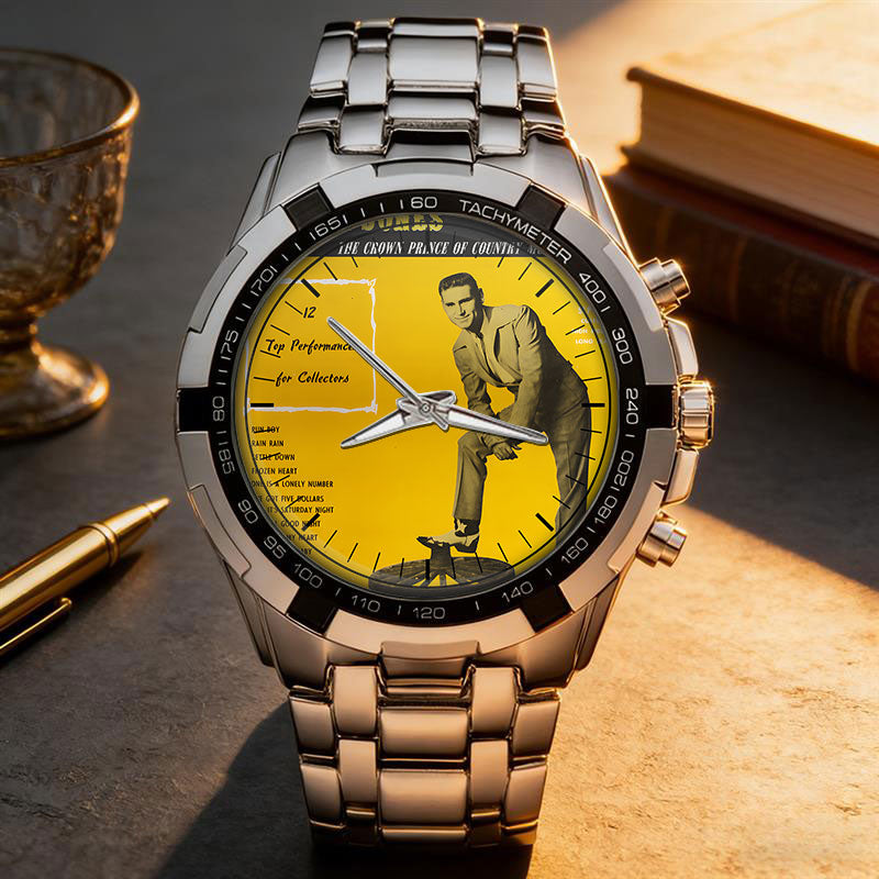 George Jones Albums Collection Watch - Multiple Classic Album Designs Available