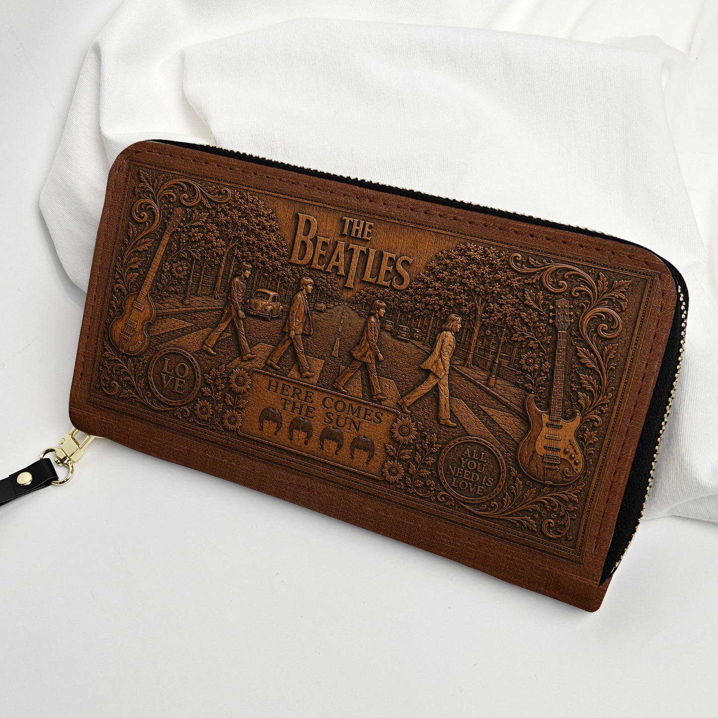 The Beatles Handbag, Tote Bag and Wallet Set, Abbey Road Inspired Vintage Rock Music Accessories, The Beatles Fan Gift