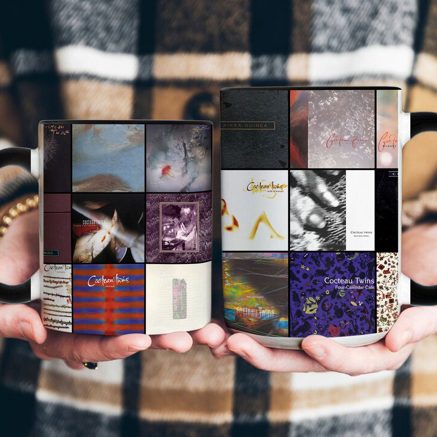 Cocteau Twins Accent Mug – Classic Album Cover Collage Gift for Dream Pop Fans