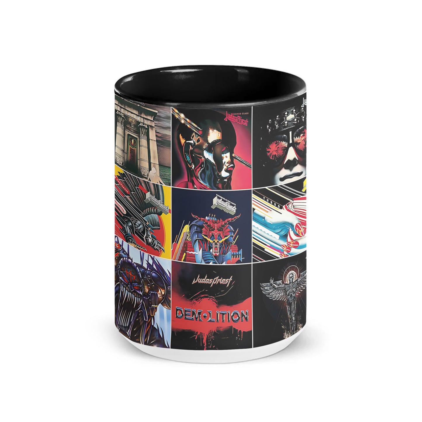 Judas Priest Accent Mug – Album Cover Collage Gift