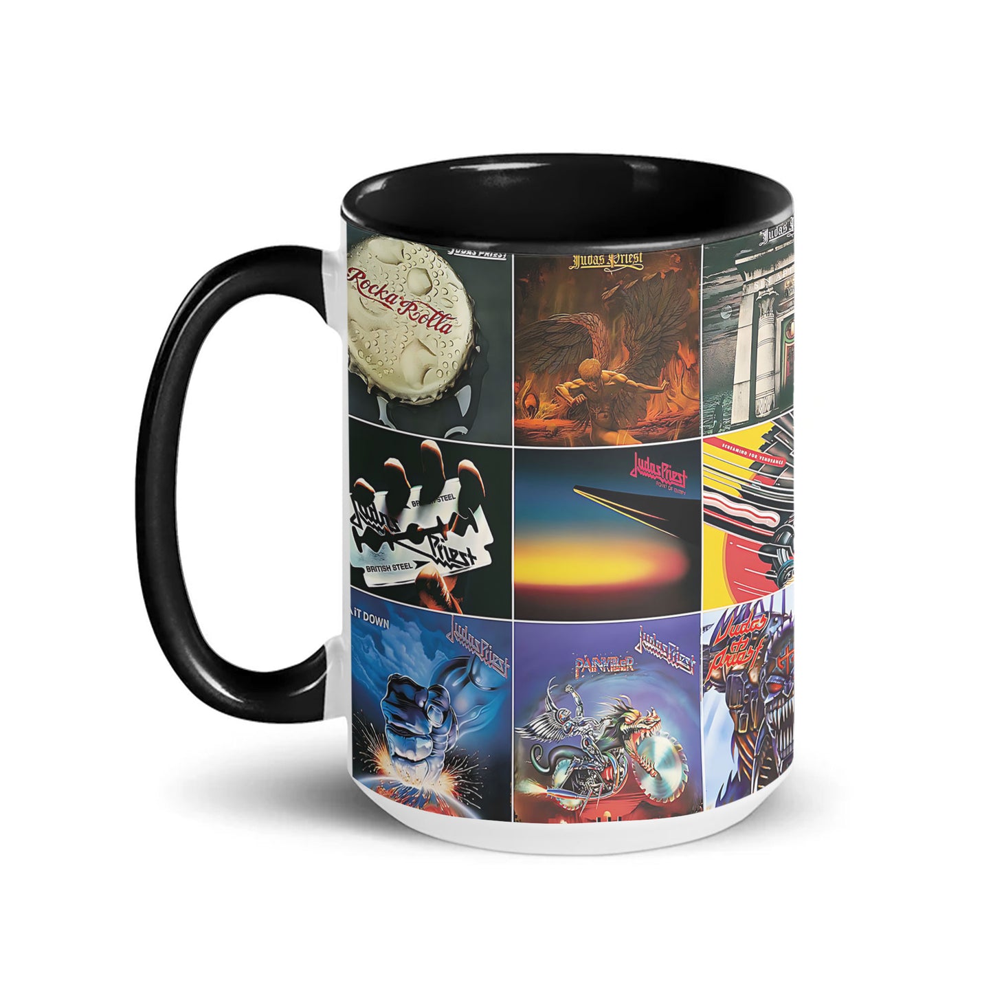 Judas Priest Accent Mug – Album Cover Collage Gift