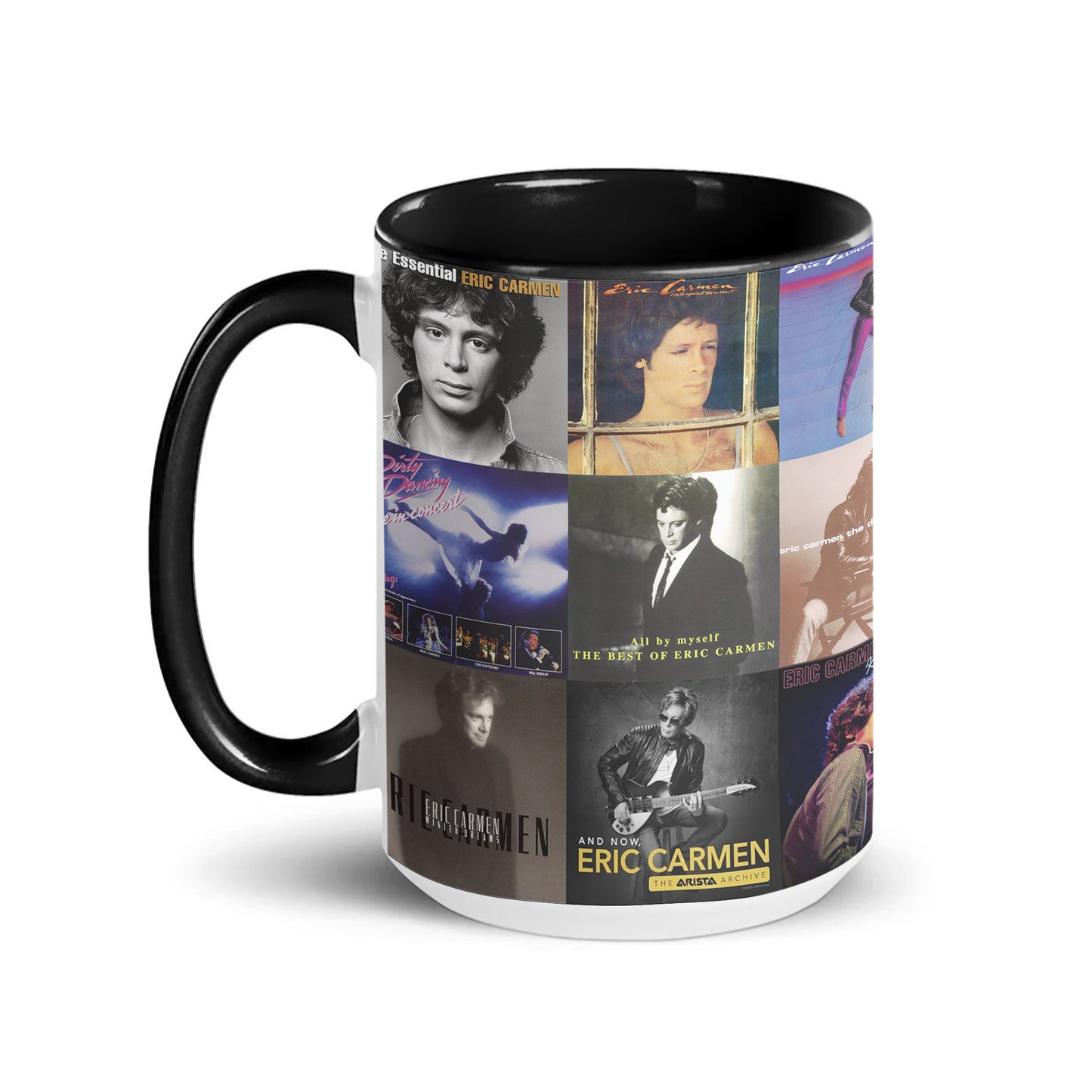 Eric Carmen Accent Mug – Classic Pop-Rock Album Collage Gift