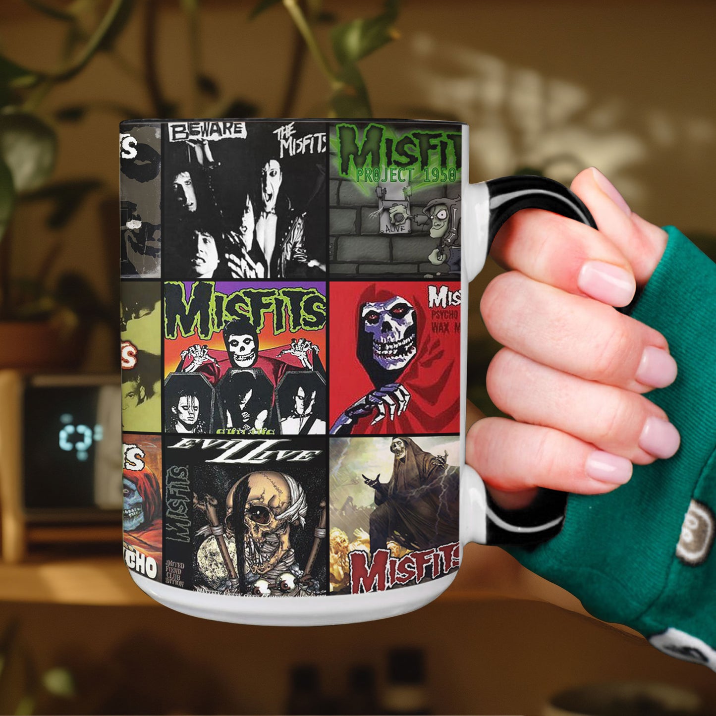 The Misfits Accent Mug – Classic Album Cover Collage Gift for Punk Rock Fans
