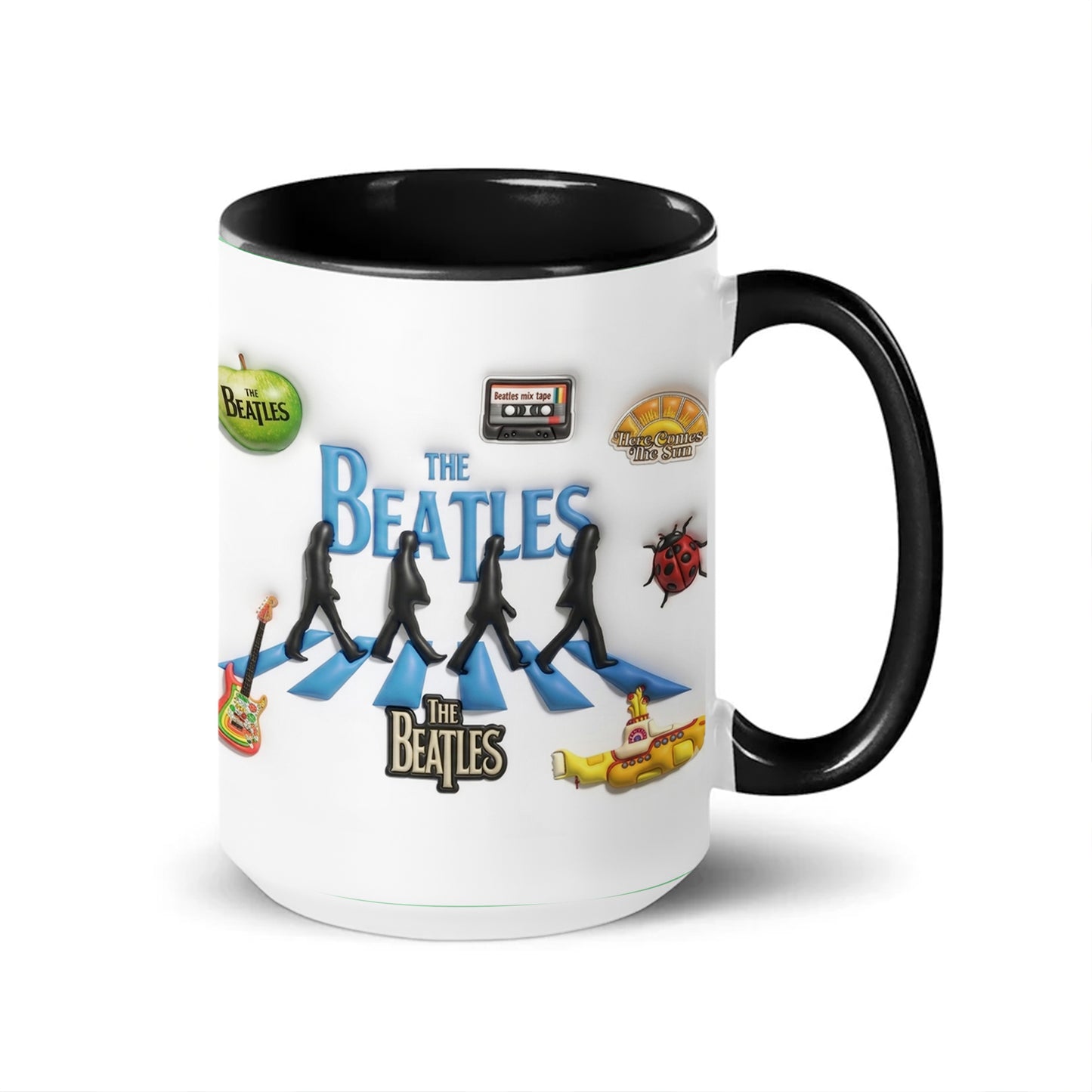 The Beatles Abbey Road Accent Mug – Classic Crosswalk Silhouette Coffee Cup