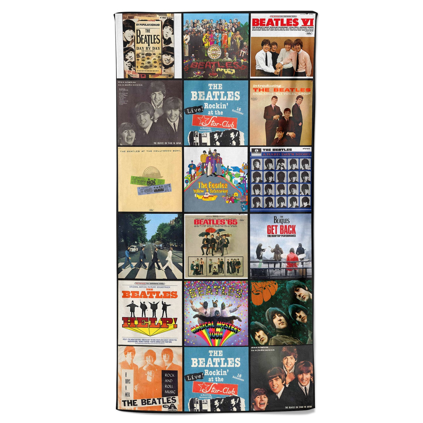 The Beatles Beach Towel – Album Cover Collage Classic Rock Towel