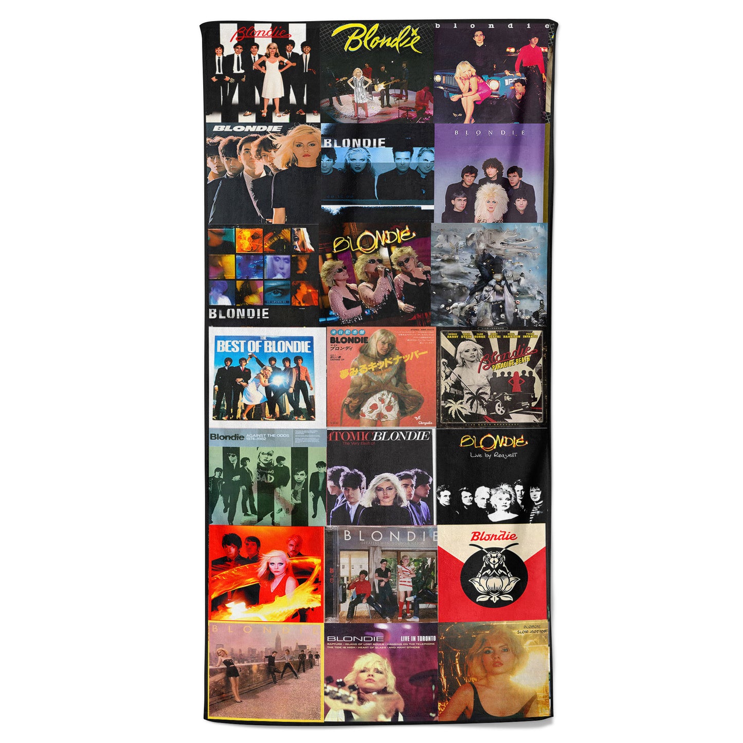 Blondie Beach Towel – Album Cover Collage Classic Rock Towel