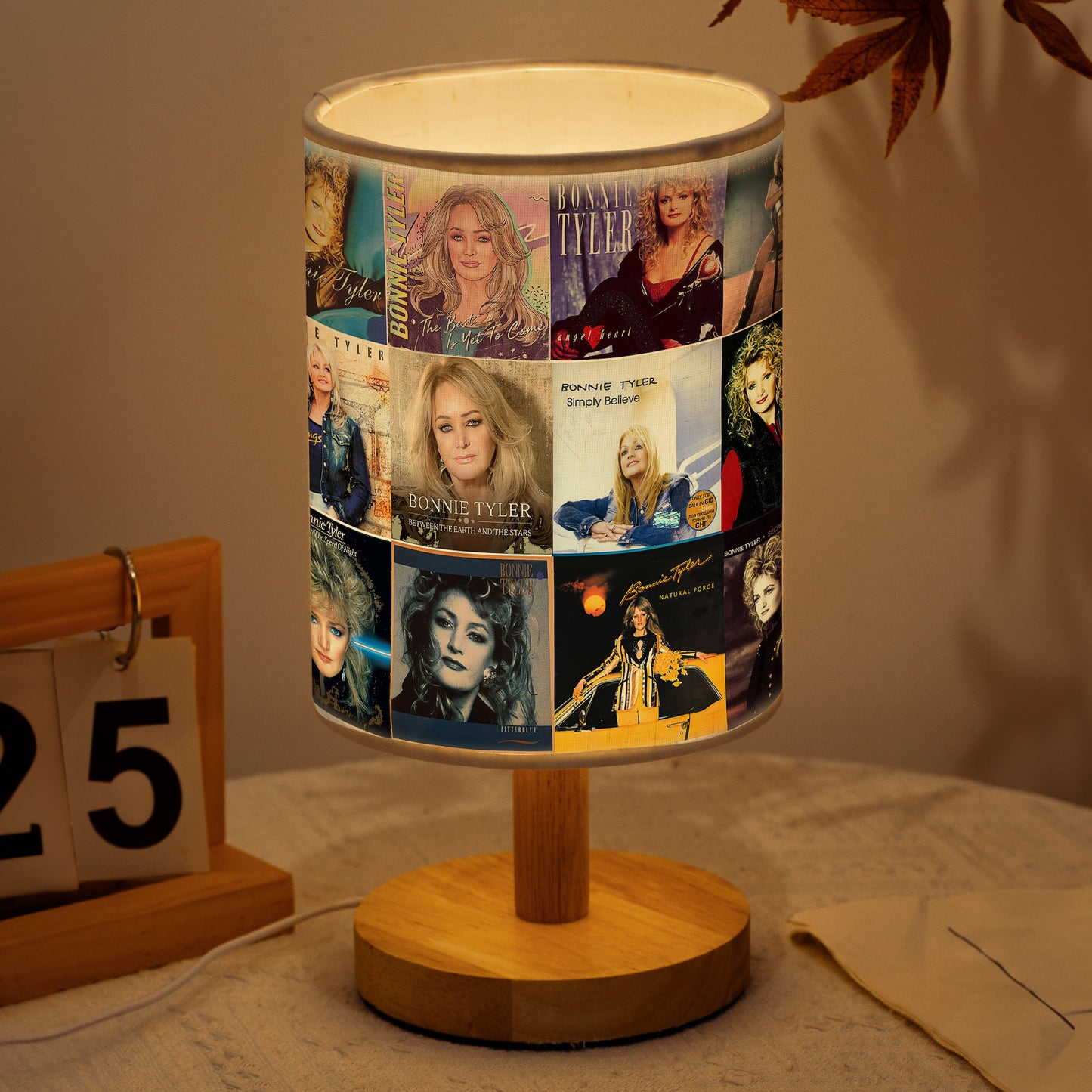Bonnie Tyler Album Cover Lamp – Power Ballad Nostalgia Home Decor