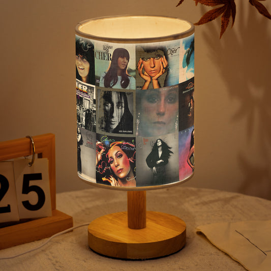 Cher Albums Fabric Lamp – A Tribute to the Goddess of Pop ✨
