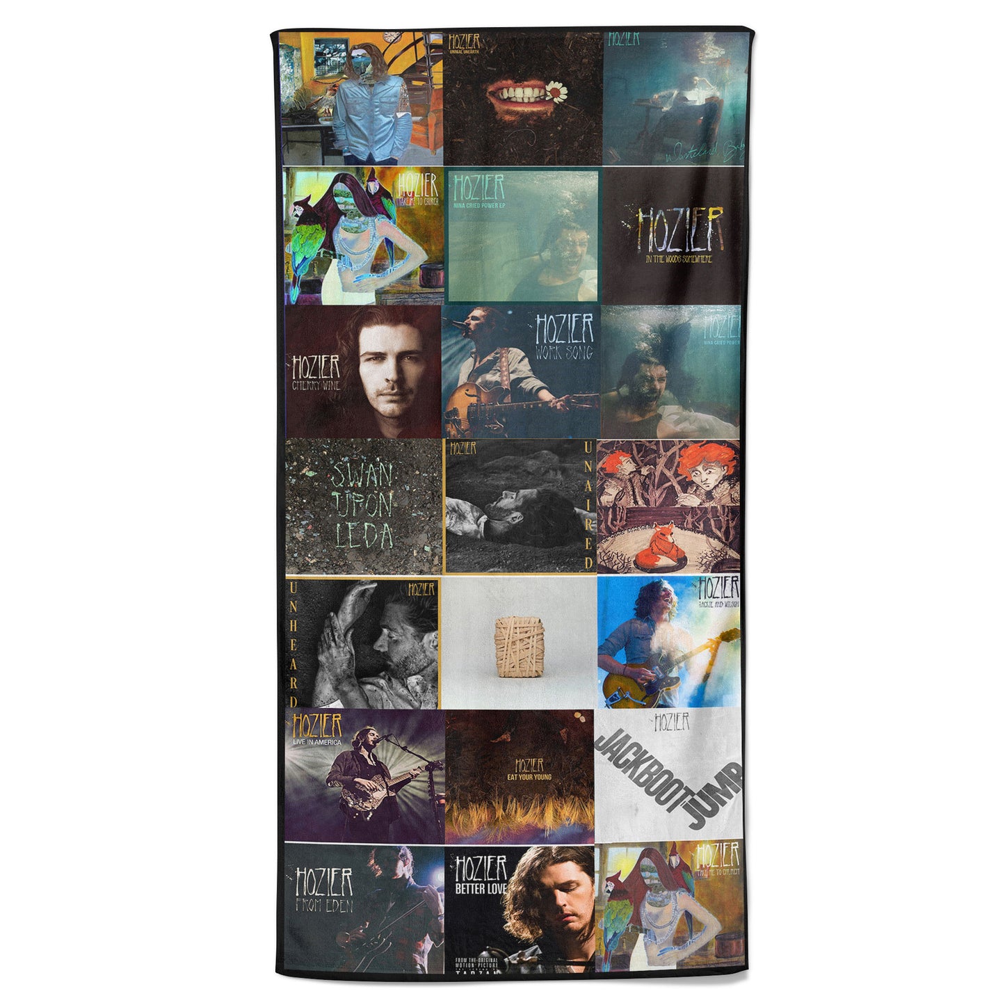 Hozier Beach Towel – Album Cover Collage Indie Rock Towel