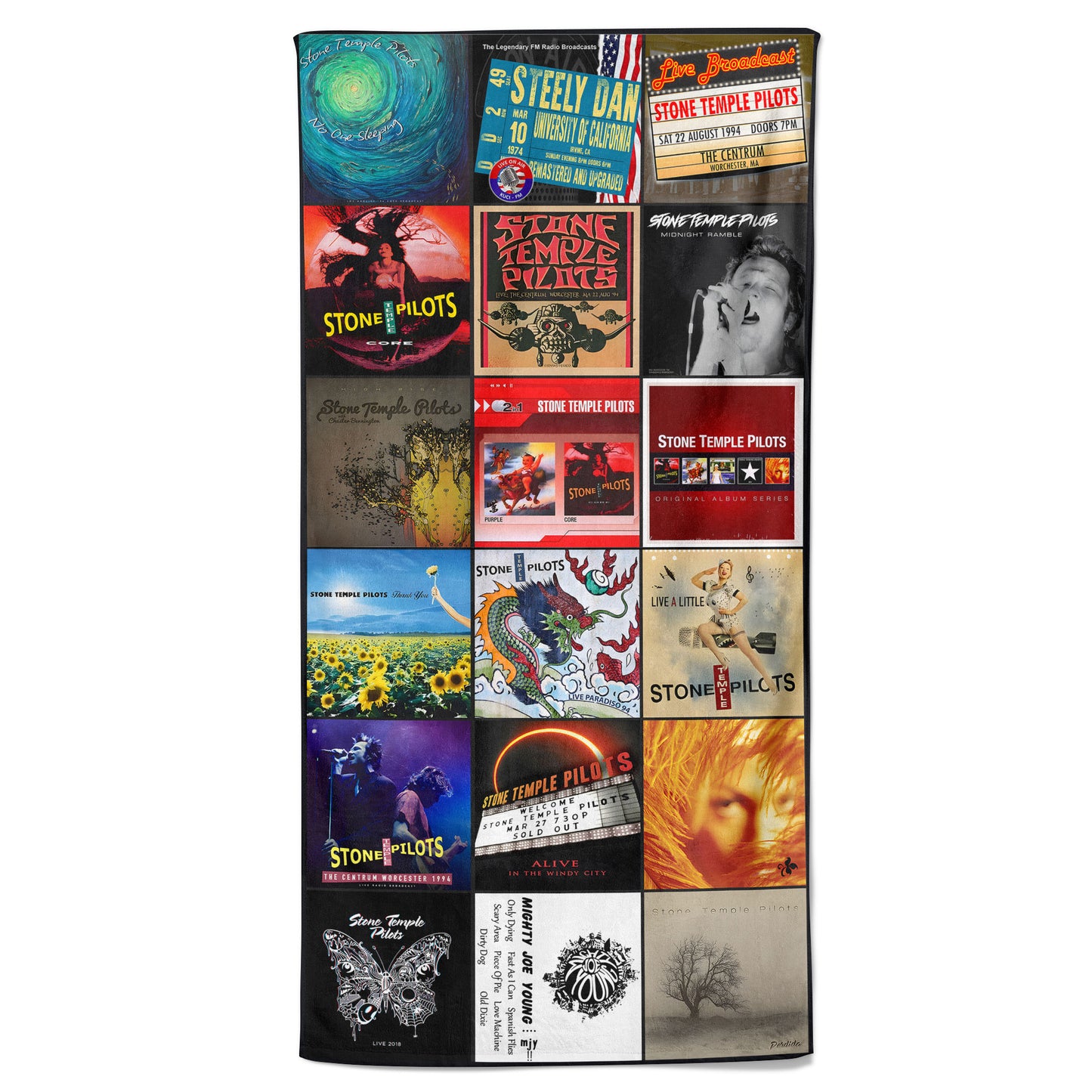 Stone Temple Pilots 2 Beach Towel – Album Cover Collage Classic Rock Towel