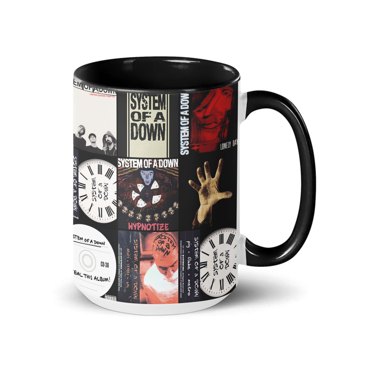 System of a Down Accent Mug – Album Cover Collage Gift