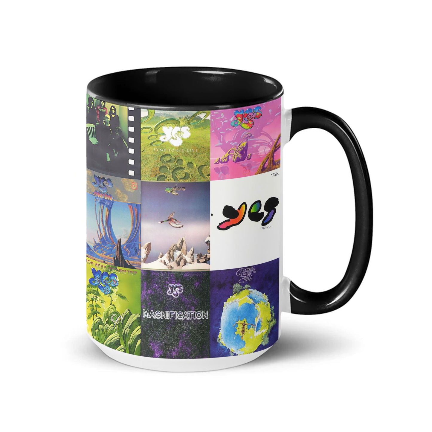 Yes Accent Mug – Classic Progressive Rock Album Collage Gift