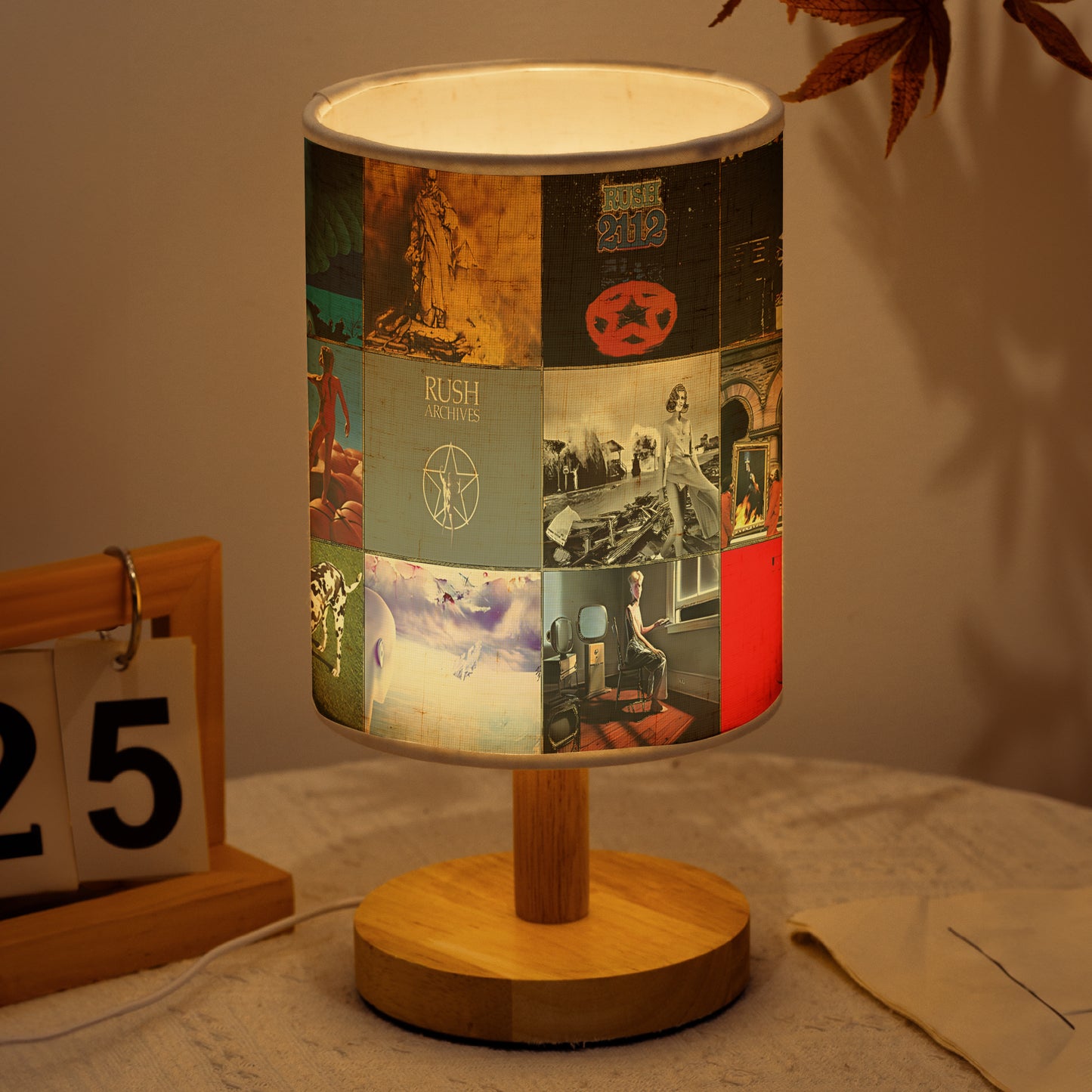Rush Fabric Lamp – Classic Album Cover Table Light