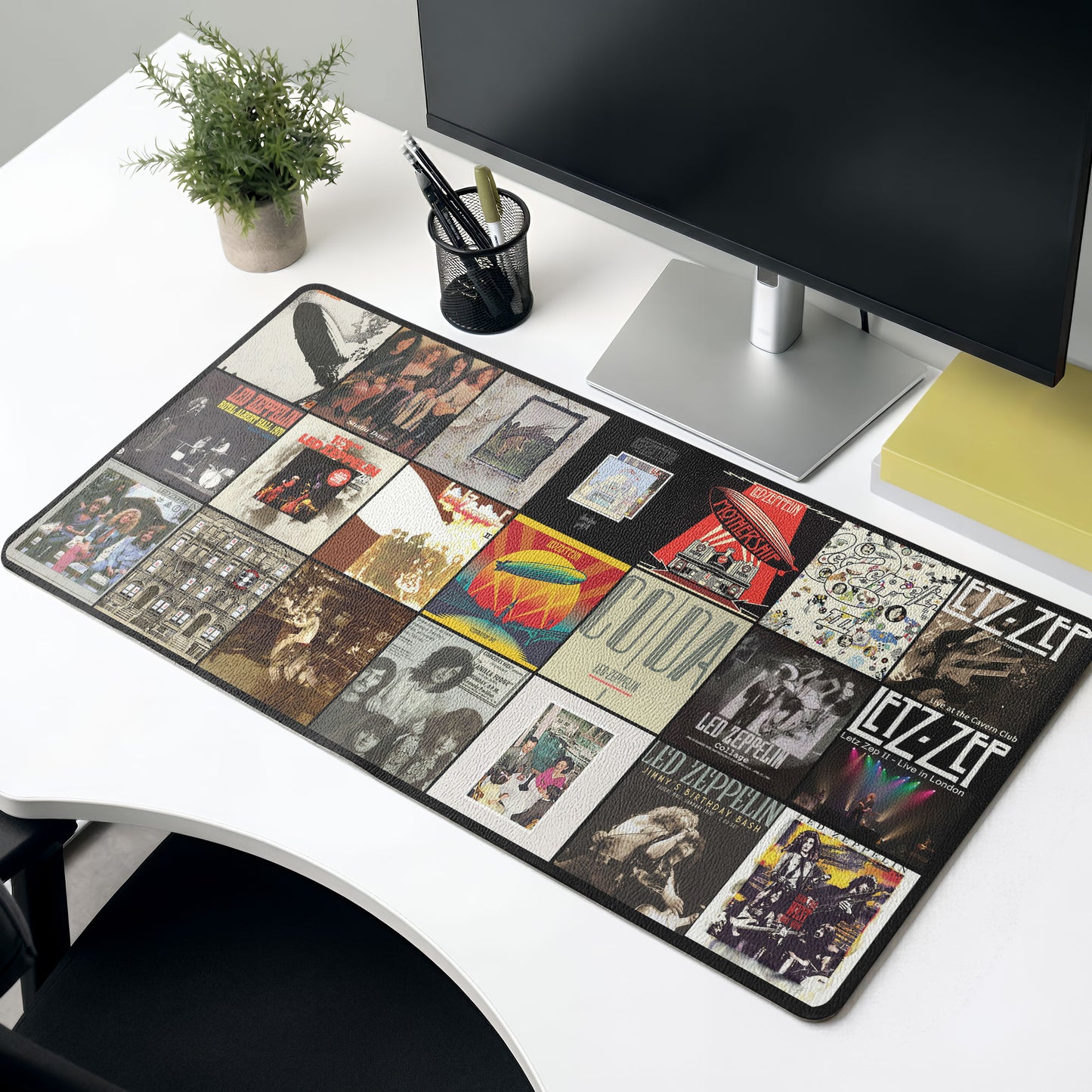 Led Zeppelin Album Print Desk Mat – Non-slip Office Gift Keyboard Pad Birthday Gift For Music Lovers