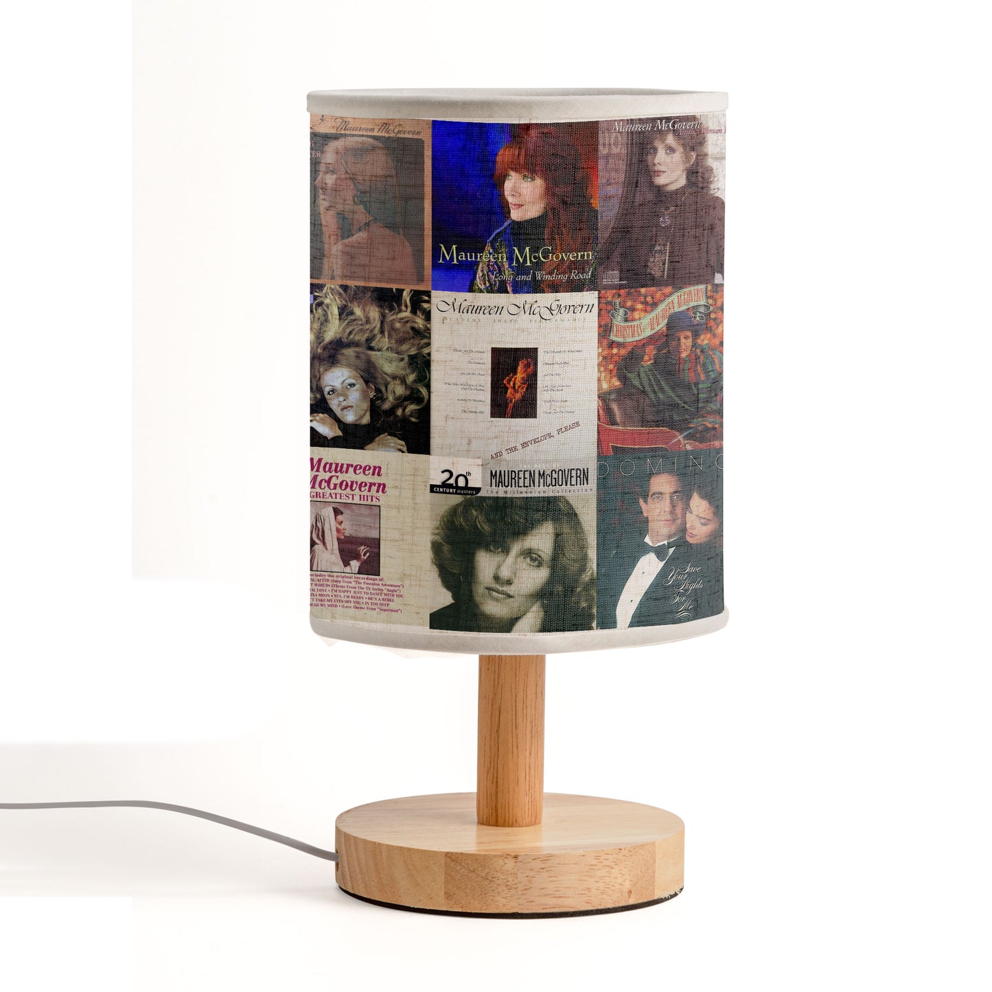 Maureen McGovern Album Cover Lamp – Classic Vocal Nostalgia Home Decor