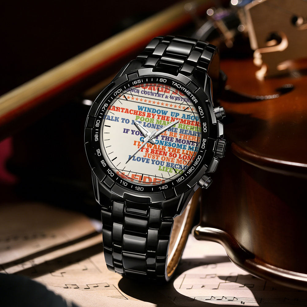 George Jones Albums Collection Watch - Multiple Classic Album Designs Available