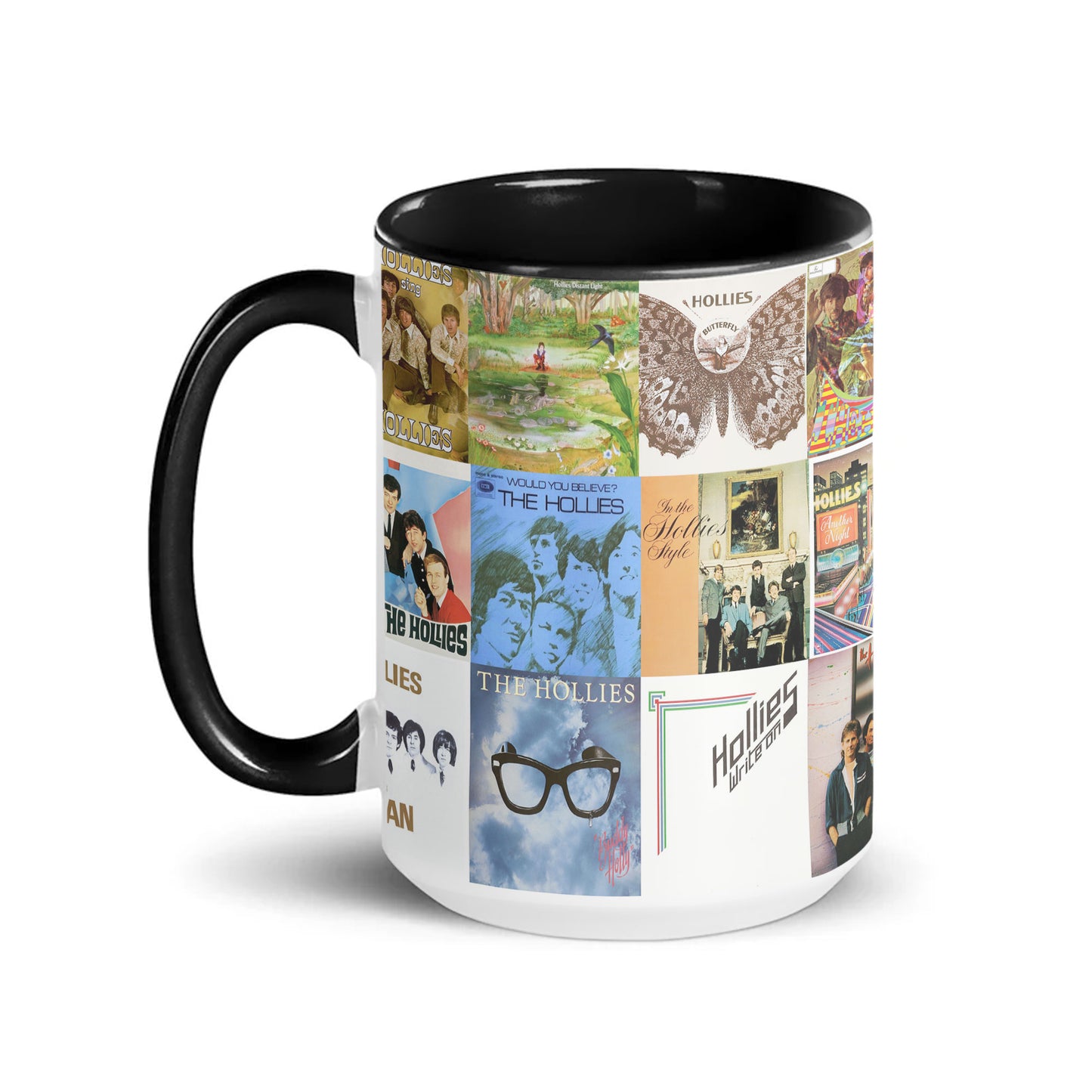 The Hollies Accent Mug – Classic Harmony-Rock Album Collage Gift