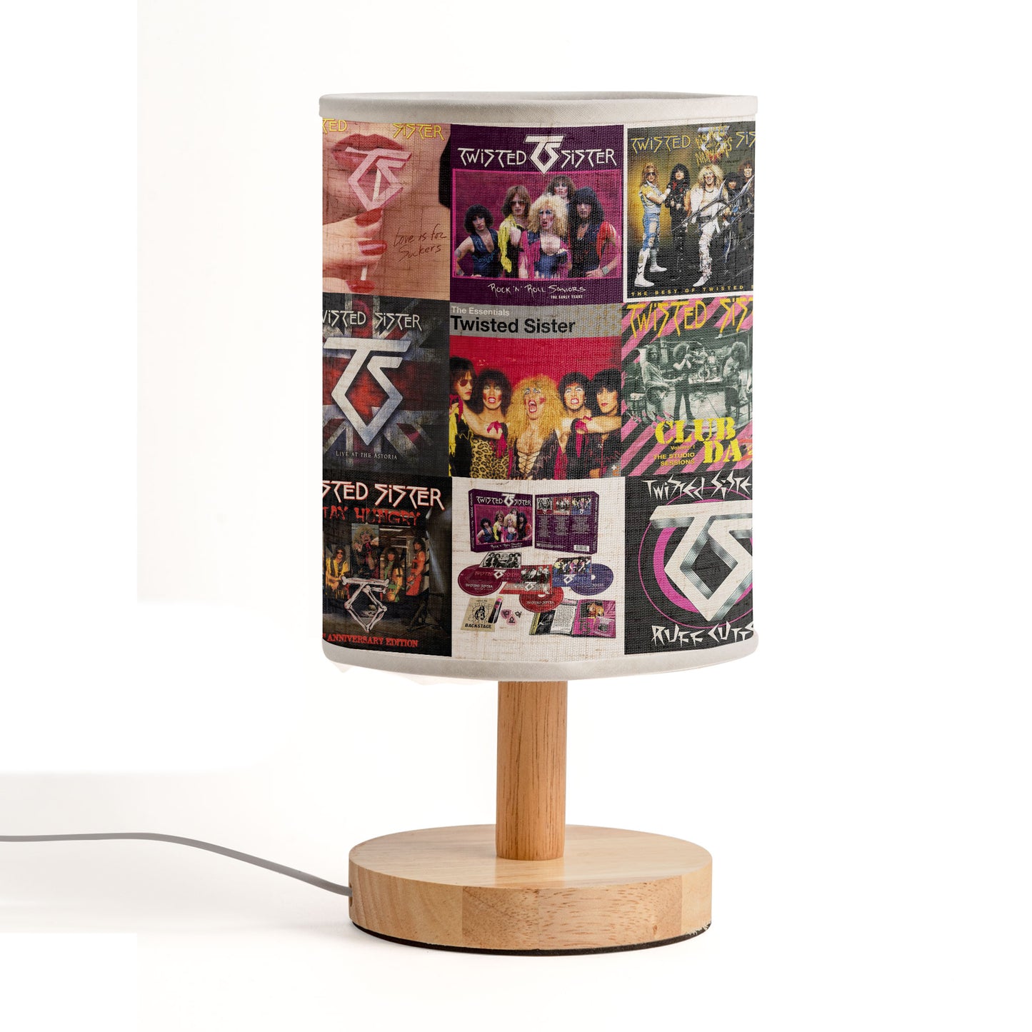 Twisted Sister Fabric Lamp – Rock & Rebellion Glow