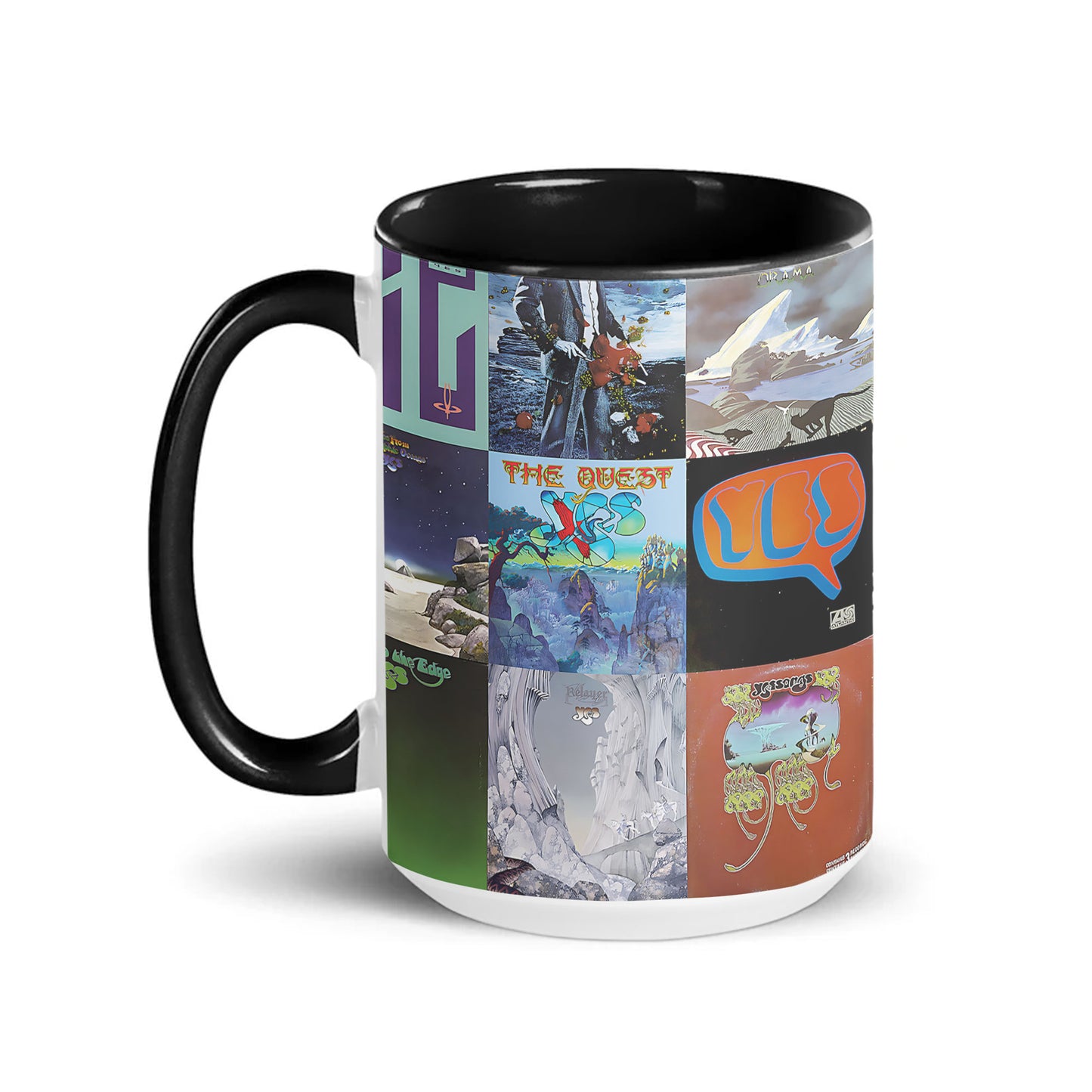 Yes Accent Mug – Classic Progressive Rock Album Collage Gift