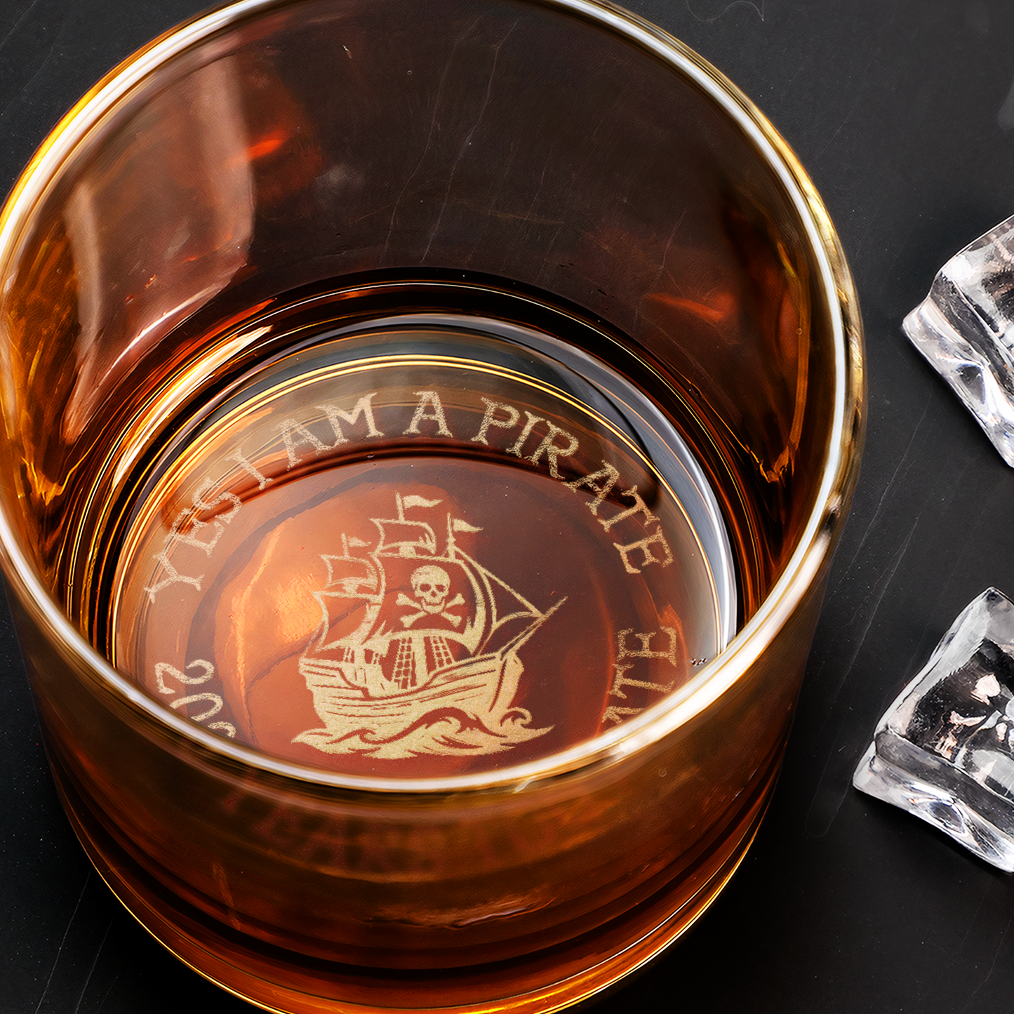 Jimmy Buffett Inspired Engraved Whiskey Glass – Parrothead Nautical Design ( With Gift Box)