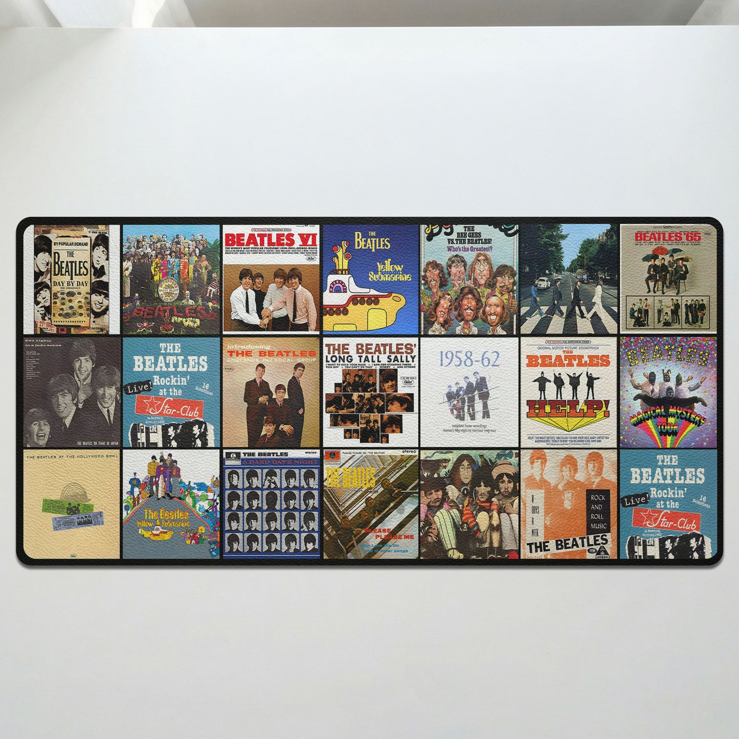 The Beatles Album Collage Print Desk Mat – Non-slip Office Gift Keyboard Pad Birthday Gift For Music Lovers