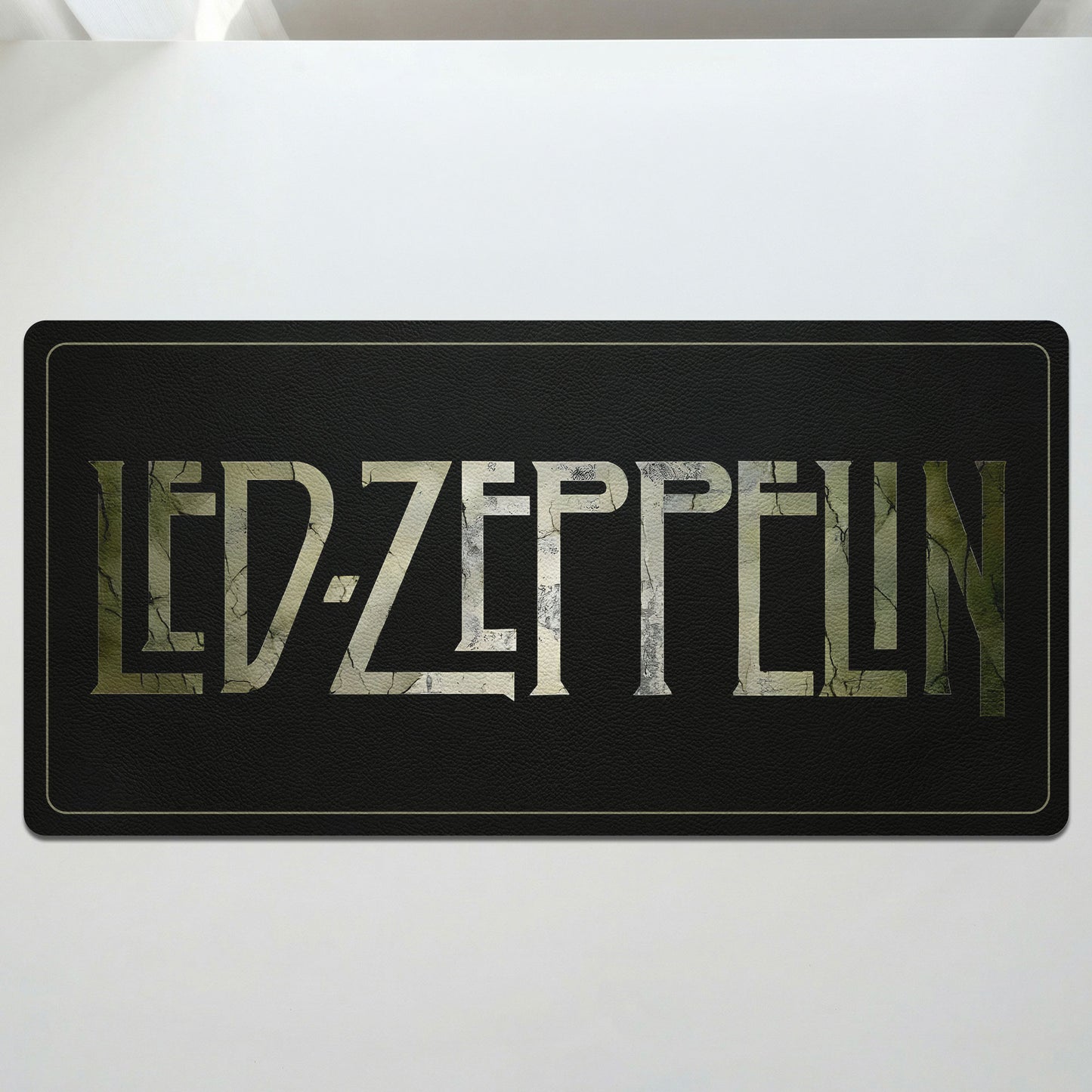 Led Zeppelin Epic Wordmark Logo Desk Mat – Non-slip Office Gift Keyboard Pad Birthday Gift For Music Lovers
