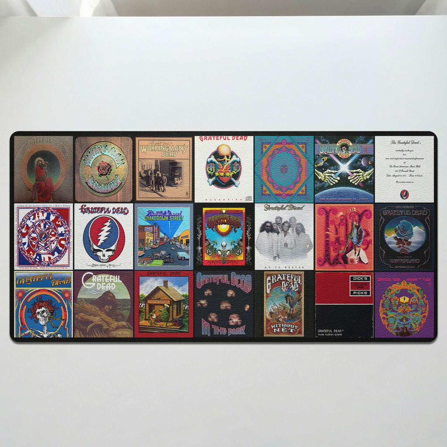 Grateful Dead Art Print Music Desk Mat – Non-slip Office Gift Keyboard Pad Birthday Gift For Music Lovers