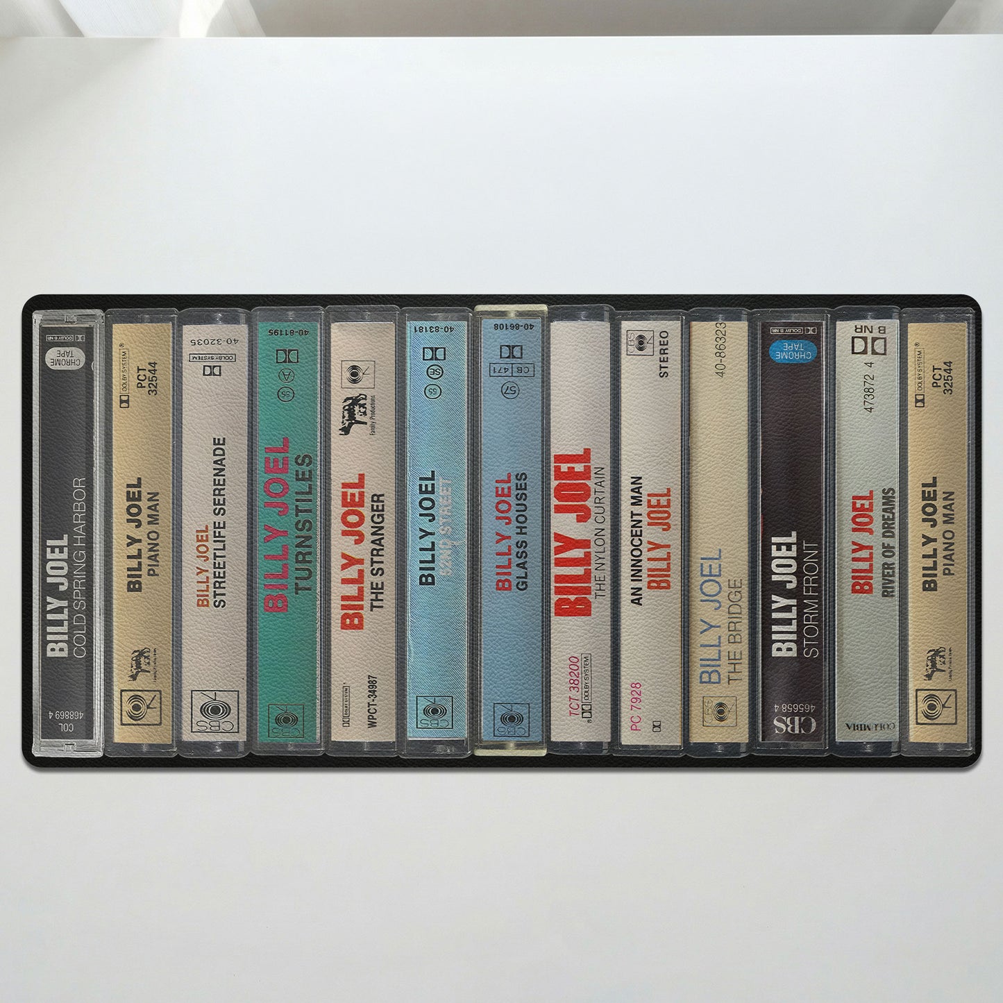 Billy Joel Music Cassette Album Print Desk Mat – Non-slip Office Gift Keyboard Pad Birthday Gift For Music Lovers