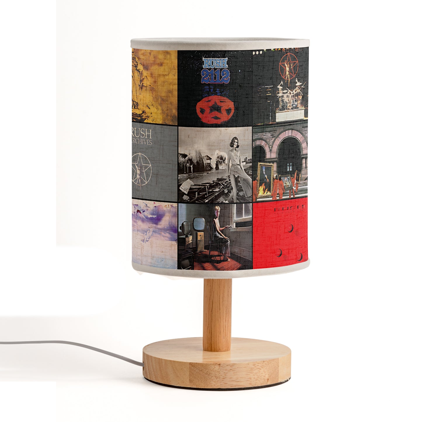 Rush Fabric Lamp – Classic Album Cover Table Light