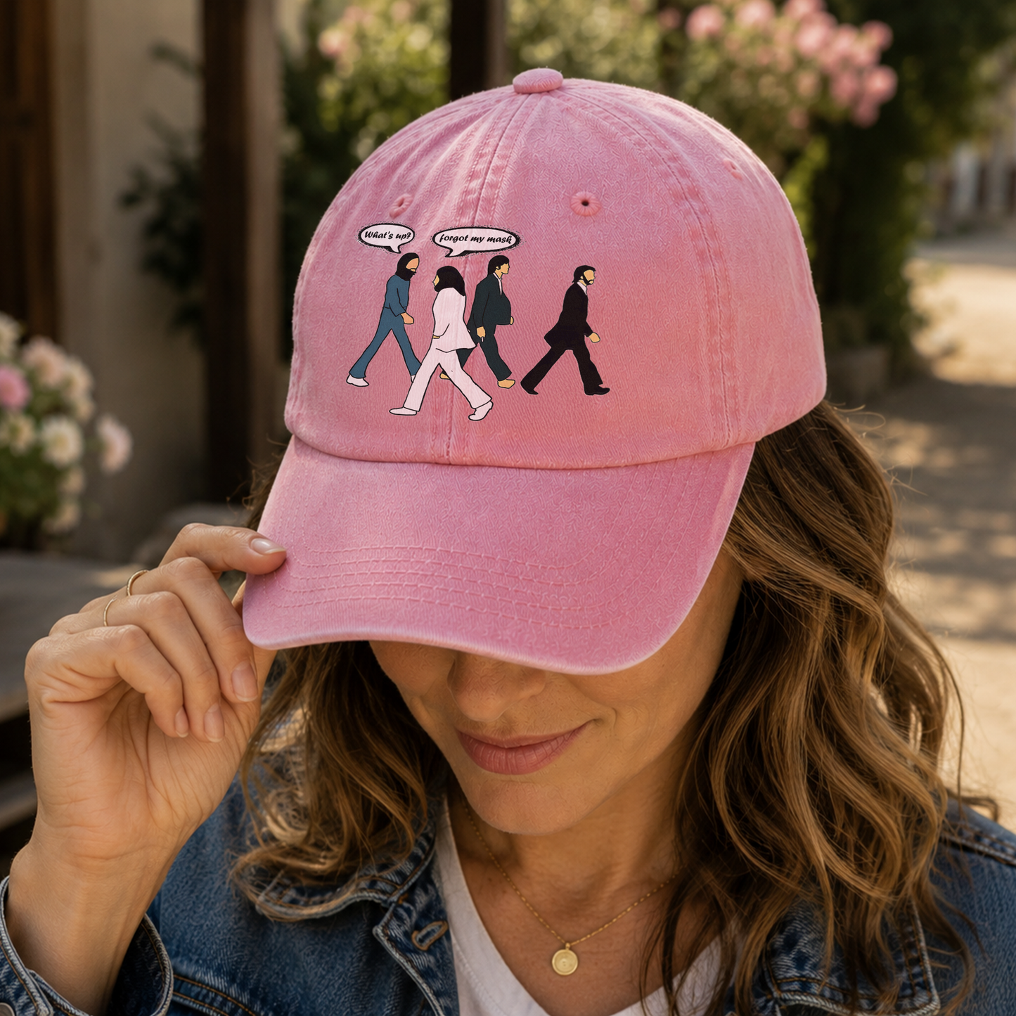 Abbey Road Denim Dad Cap – Iconic Walk ( With BOX)