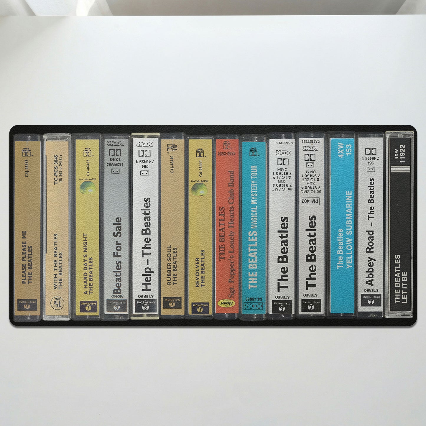 The Beatles Cassette Album Art Print Music Desk Mat – Non-slip Office Gift Keyboard Pad Birthday Gift For Music Lovers