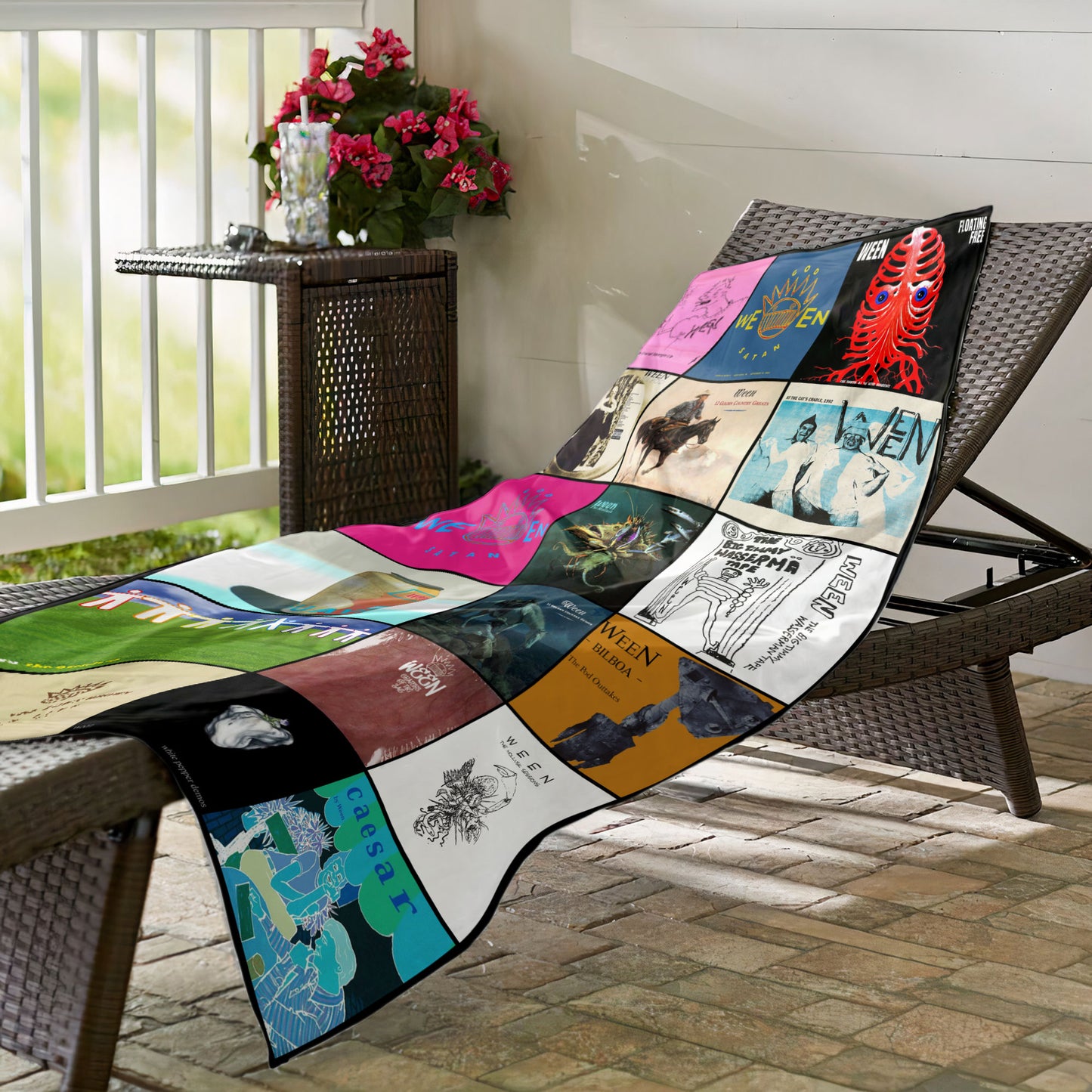 Ween Beach Towel – Album Cover Collage Classic Rock Towel