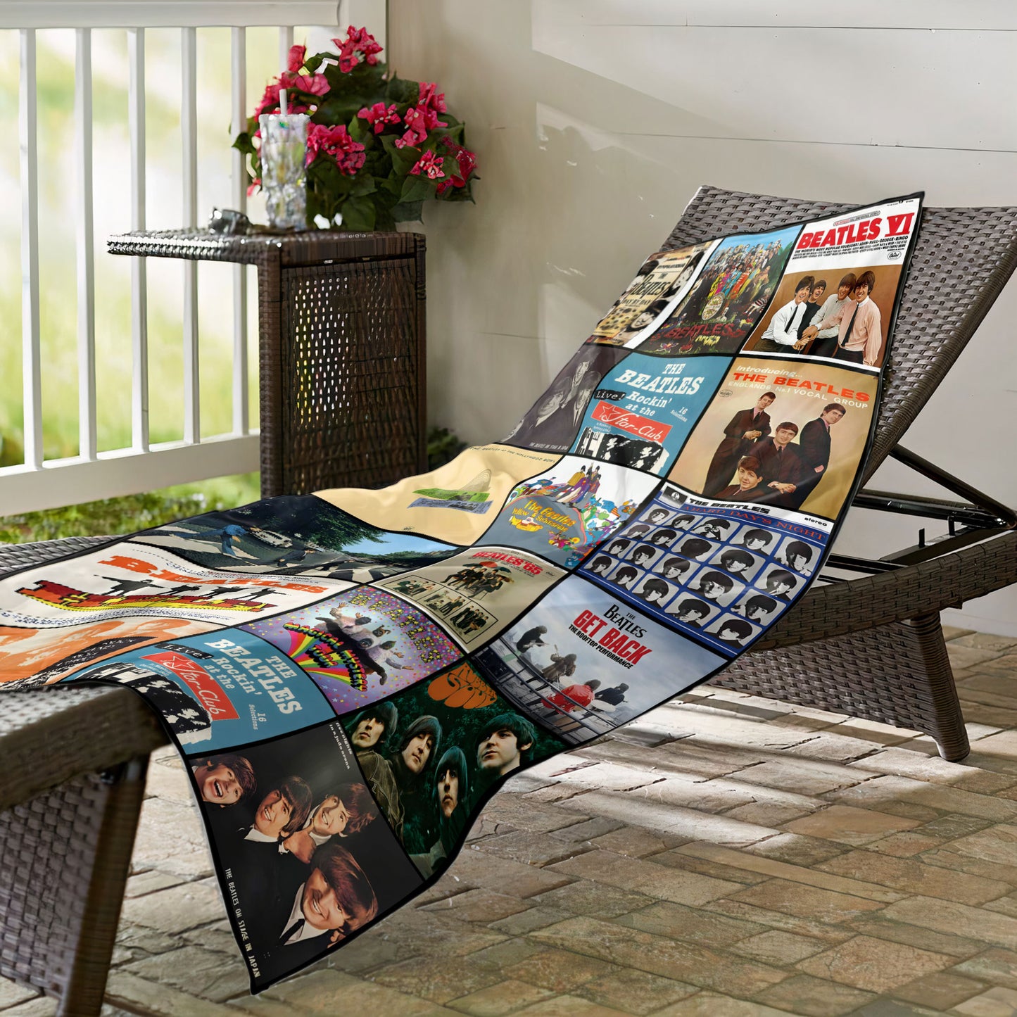 The Beatles Beach Towel – Album Cover Collage Classic Rock Towel