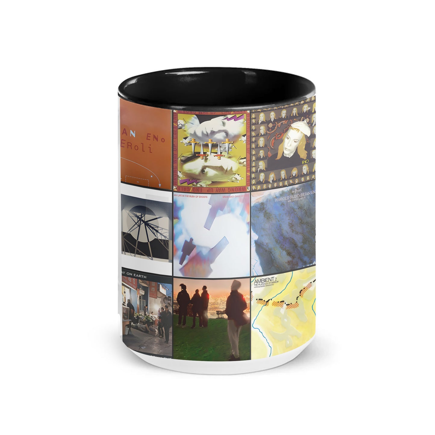 Brian Eno Accent Mug – Ambient Legend Album Collage Gift