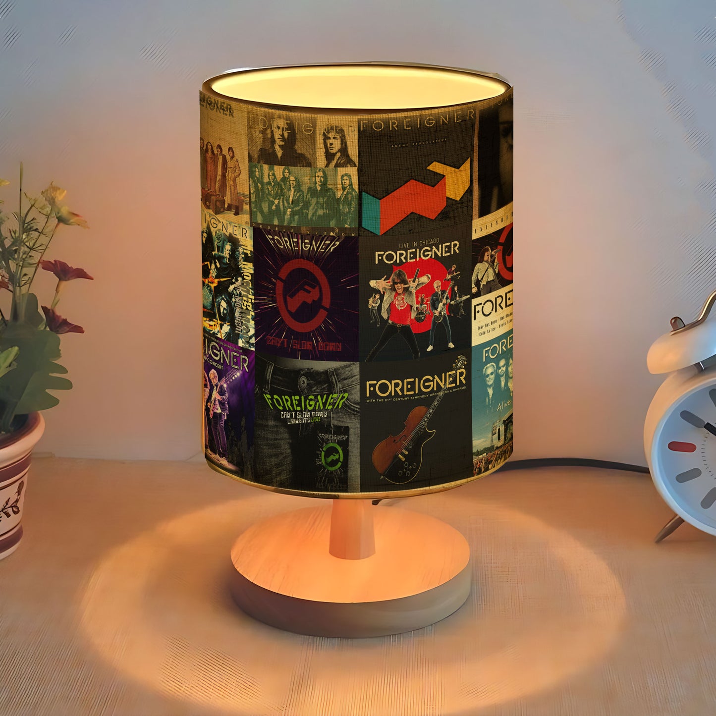 Foreigner Album Art Lamp – Classic Rock Band Lamp for 70s & 80s Music Lovers