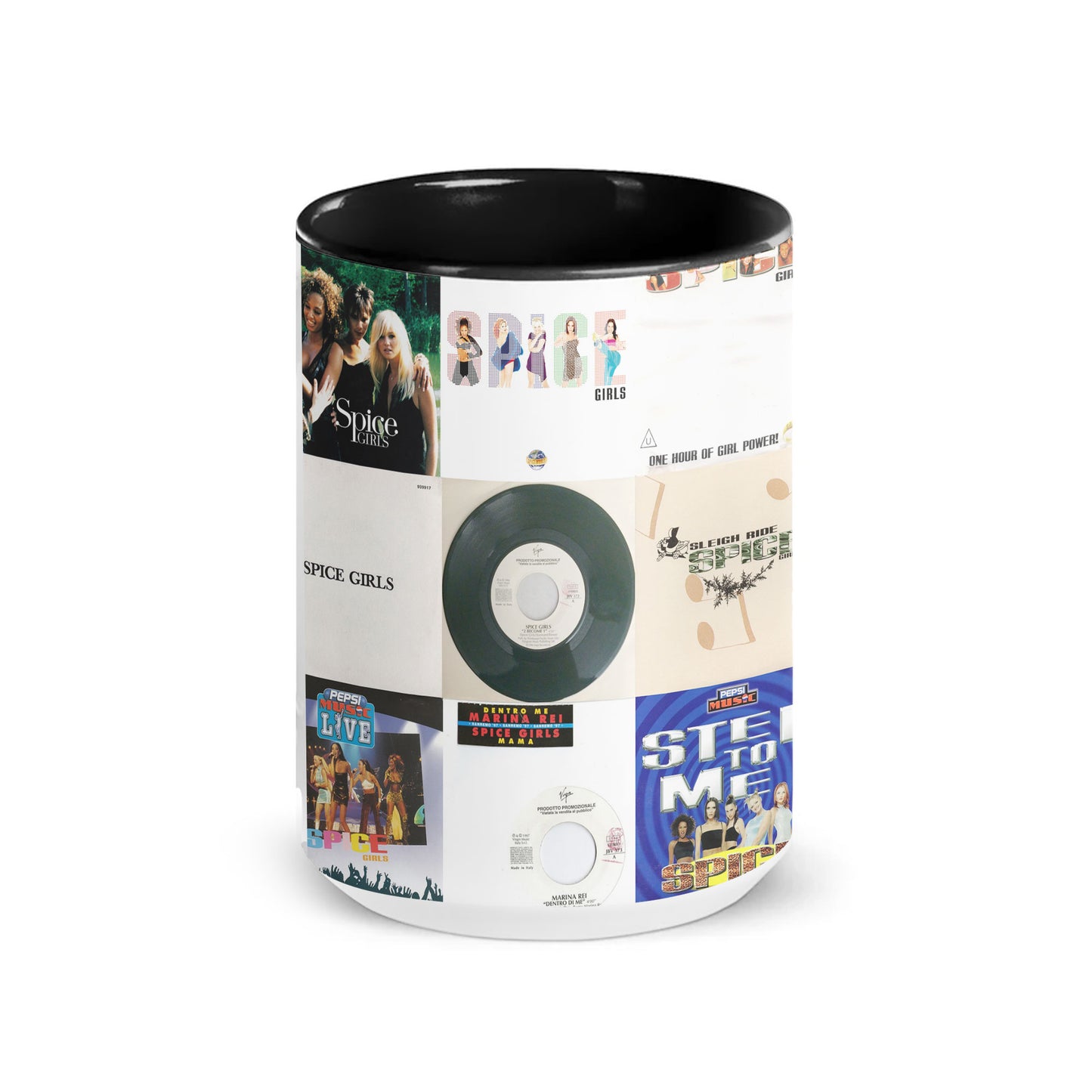 Spice Girls Accent Mug – Pop Power Icons Album Collage Gift
