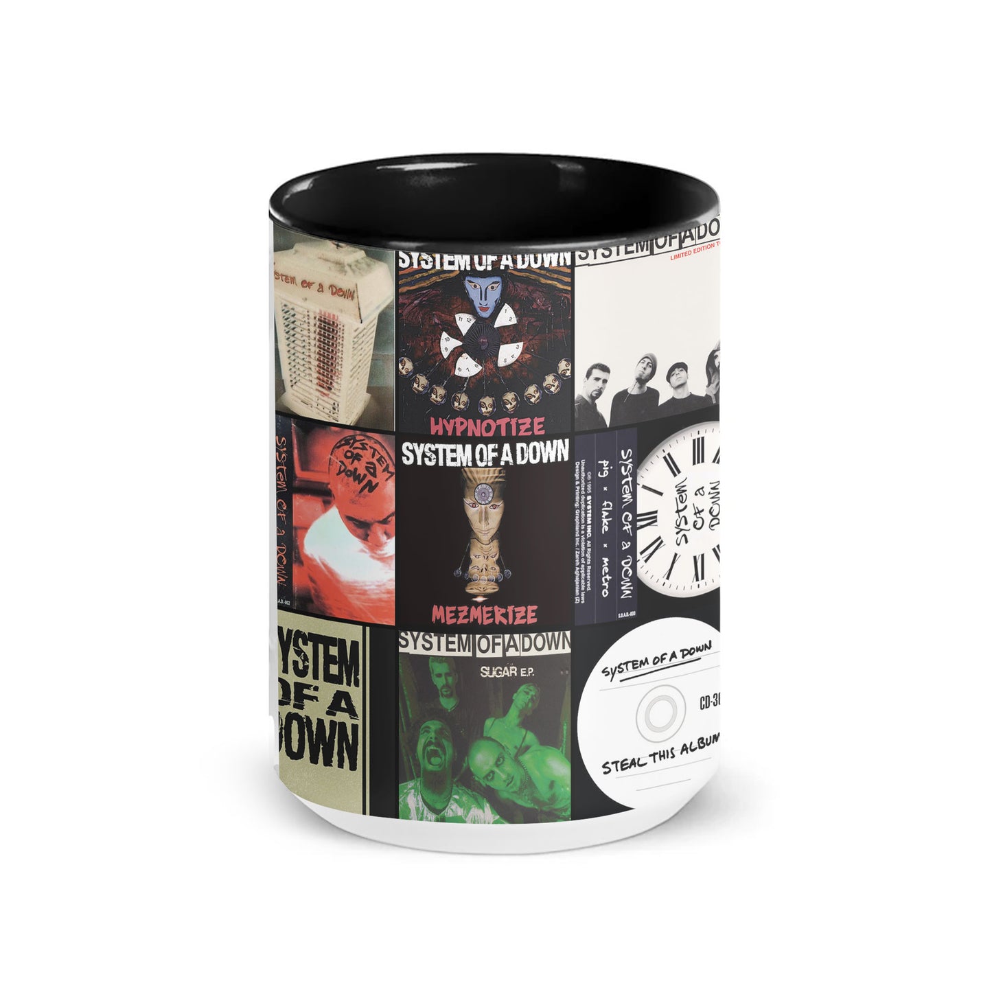System of a Down Accent Mug – Album Cover Collage Gift