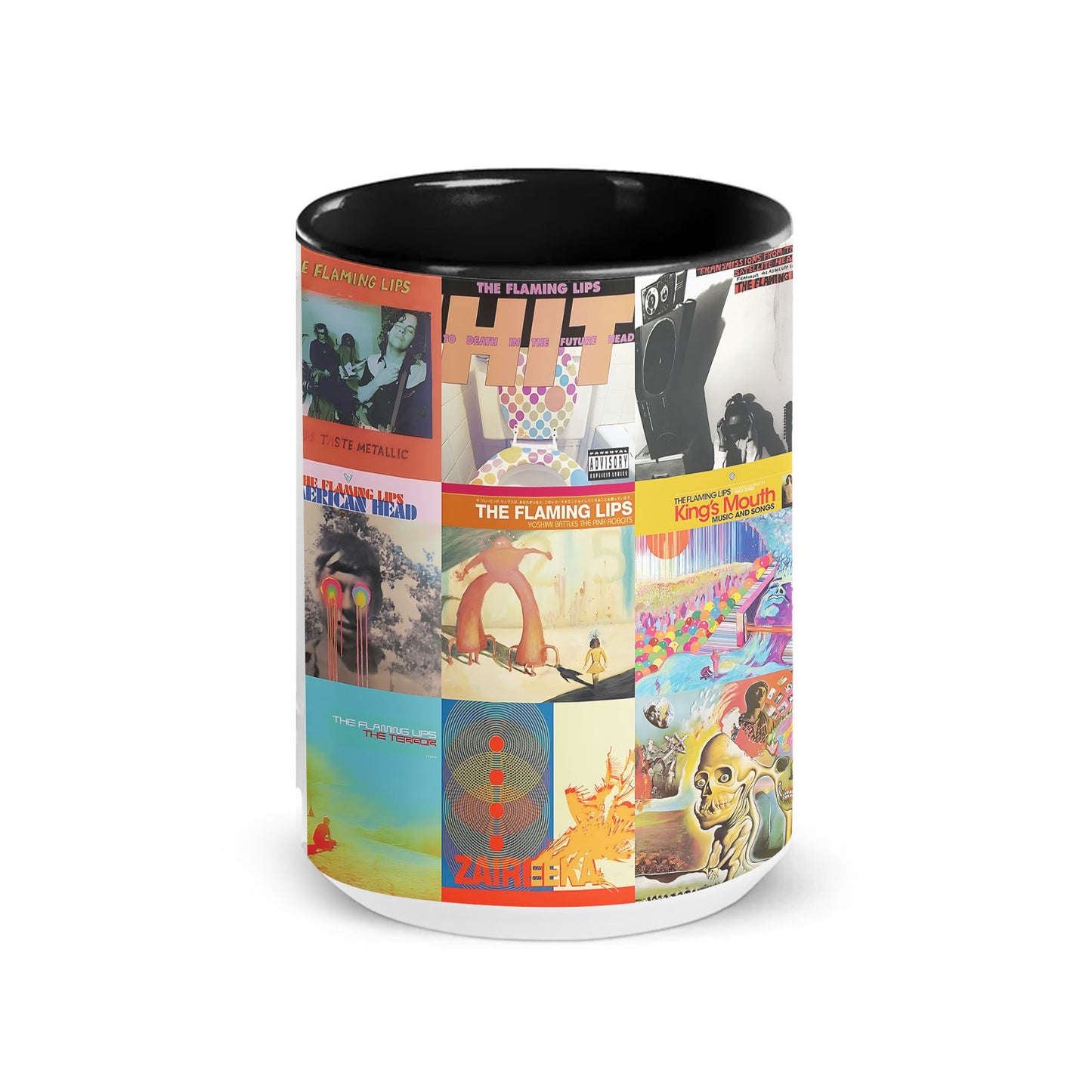 The Flaming Lips Accent Mug – Psychedelic Album Art Collage Gift