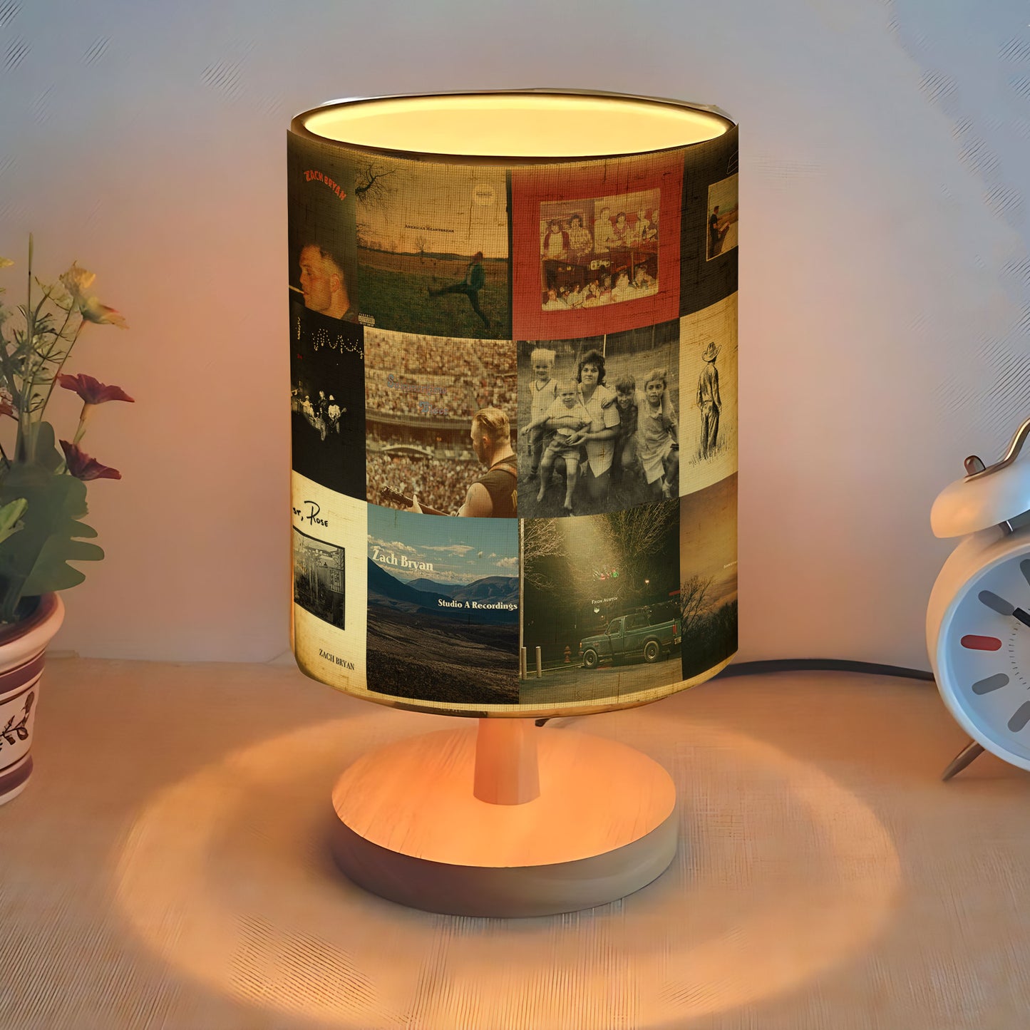 Zach Bryan Fabric Lamp – A Warm Glow for Country Souls