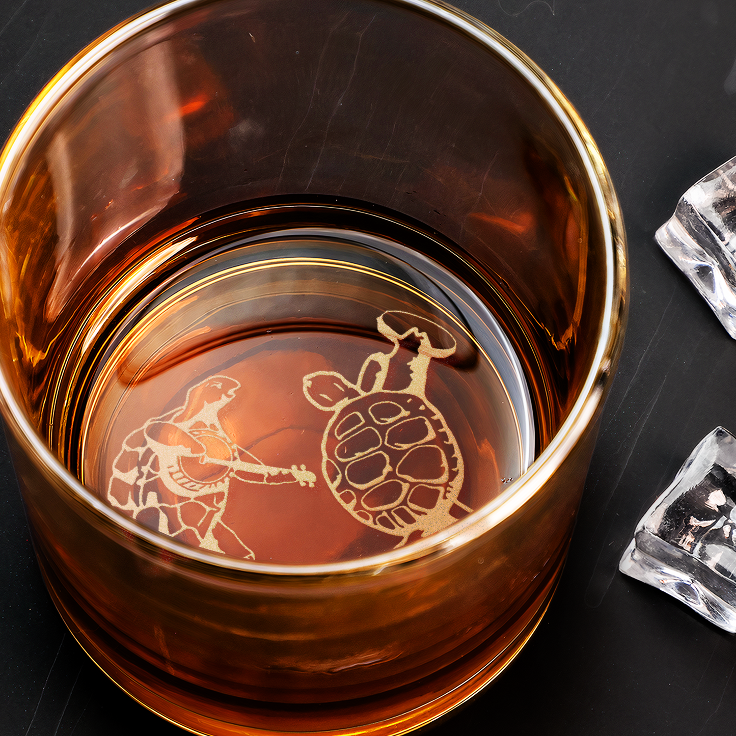 Grateful Dead Collection Engraved Whiskey Glass - Multiple Designs Available ( With Gift Box )