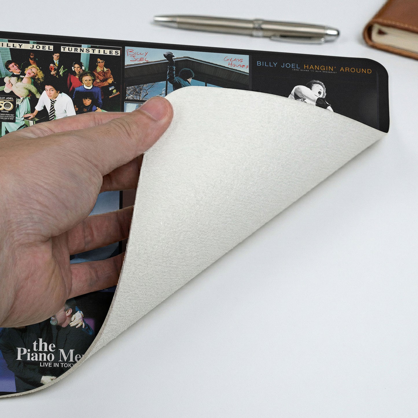 Billy Joel Album Collage Print Desk Mat – Non-slip Office Gift Keyboard Pad Birthday Gift For Music Lovers
