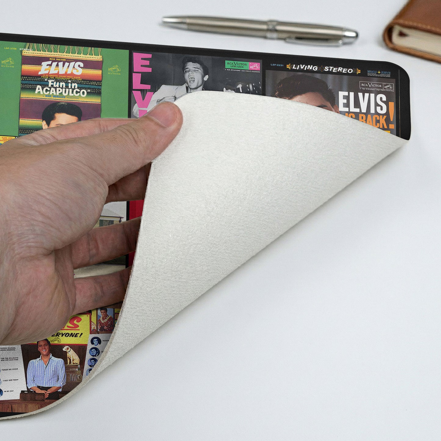 Elvis Presley Art Print Music Desk Mat – Non-slip Home Office Gift Keyboard Pad Birthday Gift For Music Lovers