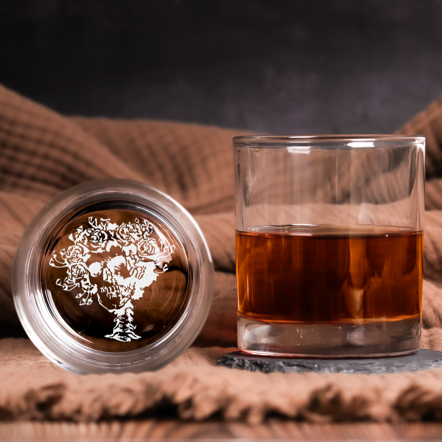 Grateful Dead Collection Engraved Whiskey Glass - Multiple Designs Available ( With Gift Box )