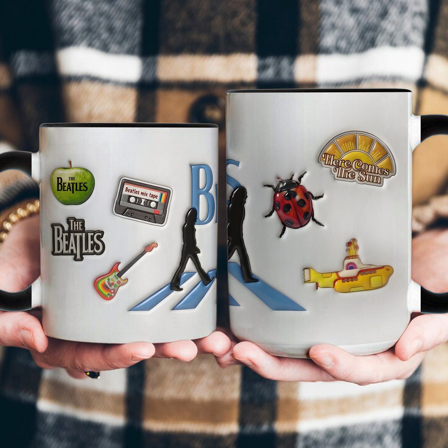 The Beatles Abbey Road Accent Mug – Classic Crosswalk Silhouette Coffee Cup