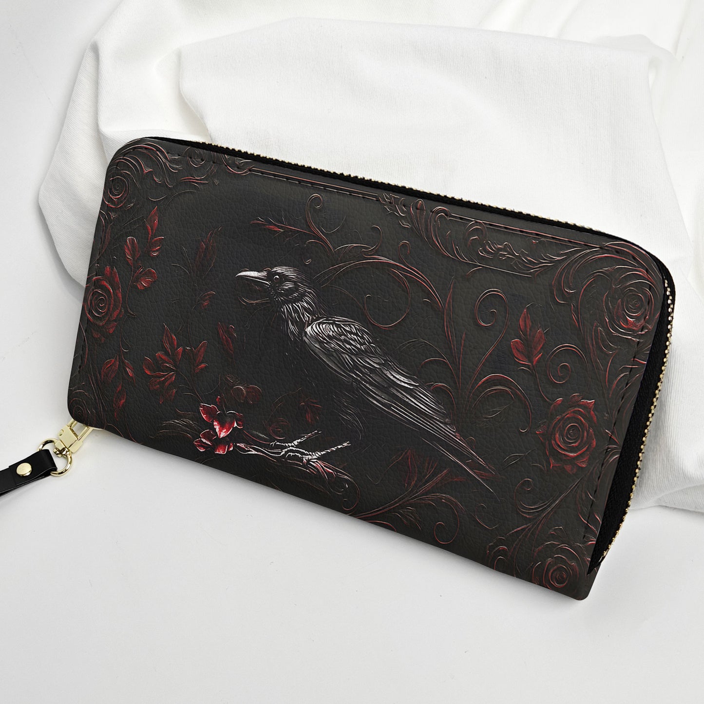 Raven and Rose Leather Handbag & Wallet Set