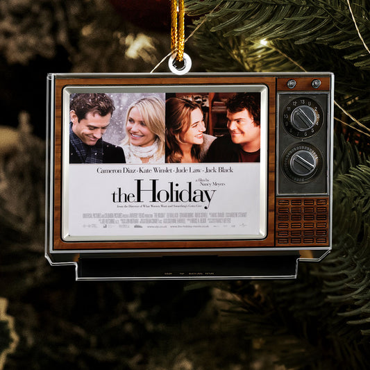 🎄 The Holiday Acrylic Ornament – Cozy Christmas Movie TV Keepsake
