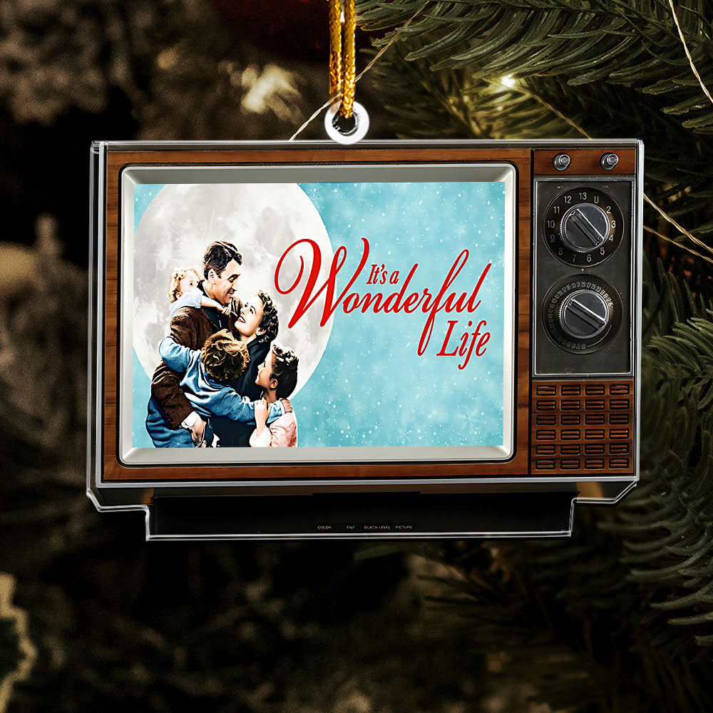 It’s a Wonderful Life Acrylic Ornament – Classic Retro Christmas TV Decoration