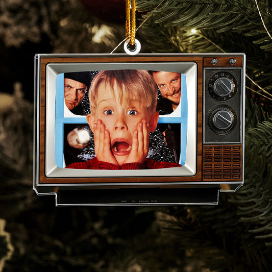 Home Alone TV Christmas Acrylic Ornament – Retro Movie Holiday Decoration